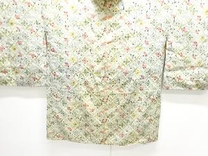 アンティーク　紋錦紗花格子模様羽織